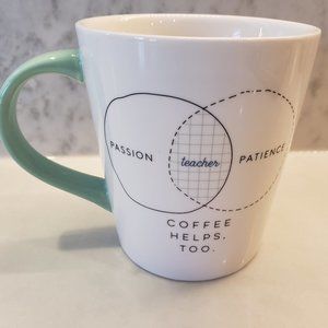 Passion, Teach, Patience Venn Diagram Coffee Mug 18oz by Indigo